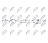 Semiasse Assale posteriore Sx Trasmissione automatica NPW-MS-132 NTY
