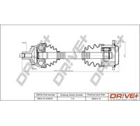 Semiasse DP2110.10.0010 Drve+ per AUDI A6 C5 A6 C5 Avant