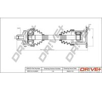 Semiasse DP2110.10.0031 Drve+ per AUDI A4 B6 A4 B6 Avant A4 B6 Cabriolet