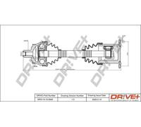 Semiasse DP2110.10.0043 Drve+ per AUDI A6 C5 A6 C5 Avant