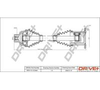 Semiasse DP2110.10.0045 Drve+ per AUDI A5 A4 B8 Avant A5 Cabriolet A5 Sportback
