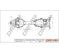 Semiasse DP2110.10.0046 Drve+ per AUDI A5 A4 B8 A4 B8 Avant A5 Cabriolet