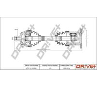 Semiasse DP2110.10.0055 Drve+ per AUDI SEAT