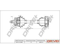 Semiasse DP2110.10.0063 Drve+ per AUDI VW SKODA