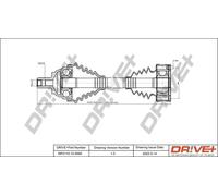 Semiasse DP2110.10.0065 Drve+ per AUDI VW SKODA