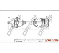 Semiasse DP2110.10.0068 Drve+ per VW AUDI SKODA