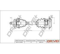 Semiasse DP2110.10.0078 Drve+ per AUDI VW SKODA