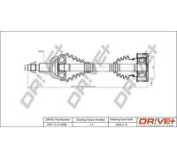 Semiasse DP2110.10.0086 Drve+ per AUDI SKODA VW SEAT