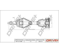 Semiasse DP2110.10.0088 Drve+ per AUDI SKODA VW SEAT