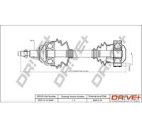 Semiasse DP2110.10.0090 Drve+ per AUDI VW SEAT SKODA