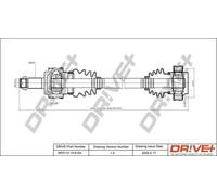 Semiasse DP2110.10.0104 Drve+ per BMW 3 3 Coupé 3 Cabriolet 3 Touring 3 Compact