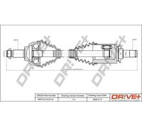 Semiasse DP2110.10.0115 Drve+ per BMW 3 Touring 3