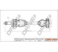 Semiasse DP2110.10.0117 Drve+ per BMW 3 Coupé 3 Cabriolet 3 3 Touring 3 Compact