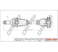 Semiasse DP2110.10.0128 Drve+ per BMW 3 Touring 3 Coupé 3 1 Coupé 1 3 Cabriolet