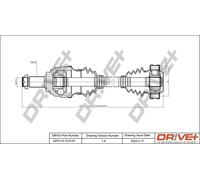 Semiasse DP2110.10.0137 Drve+ per BMW 5 5 Touring