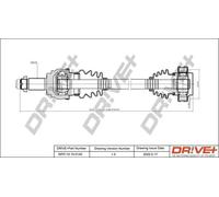 Semiasse DP2110.10.0140 Drve+ per BMW 3 Touring 3 Cabriolet