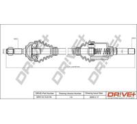 Semiasse DP2110.10.0178 Drve+ per CITROËN C3 I C2
