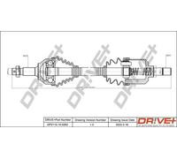 Semiasse DP2110.10.0262 Drve+ per PEUGEOT CITROËN