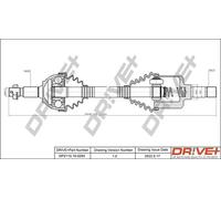 Semiasse DP2110.10.0293 Drve+ per FIAT PEUGEOT CITROËN