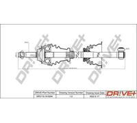Semiasse DP2110.10.0294 Drve+ per DACIA RENAULT