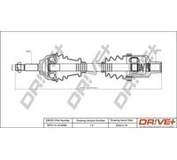 Semiasse DP2110.10.0296 Drve+ per DACIA RENAULT