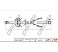 Semiasse DP2110.10.0298 Drve+ per DACIA RENAULT LADA