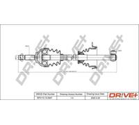 Semiasse DP2110.10.0307 Drve+ per DACIA RENAULT