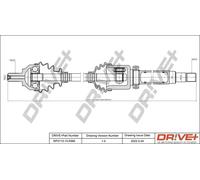 Semiasse DP2110.10.0366 Drve+ per FORD FOCUS C-MAX FOCUS II FOCUS II Turnier