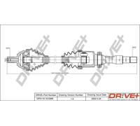 Semiasse DP2110.10.0369 Drve+ per FORD VOLVO