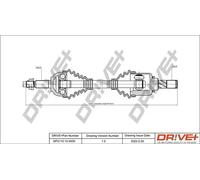 Semiasse DP2110.10.0430 Drve+ per NISSAN MICRA III NOTE MICRA C+C III