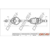 Semiasse DP2110.10.0434 Drve+ per NISSAN NOTE MICRA III