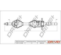 Semiasse DP2110.10.0438 Drve+ per NISSAN RENAULT
