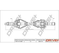 Semiasse DP2110.10.0468 Drve+ per OPEL SAAB CADILLAC