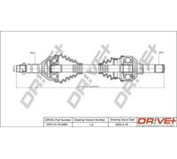 Semiasse DP2110.10.0469 Drve+ per OPEL SAAB CADILLAC
