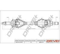 Semiasse DP2110.10.0471 Drve+ per SUZUKI OPEL