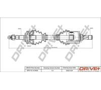 Semiasse DP2110.10.0529 Drve+ per OPEL MERIVA A MPV / Space wagon