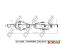 Semiasse DP2110.10.0587 Drve+ per PEUGEOT 207 207 SW
