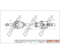 Semiasse DP2110.10.0732 Drve+ per RENAULT MEGANE II MEGANE II Coupé-Cabriolet