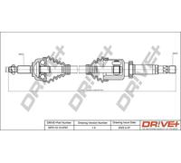 Semiasse DP2110.10.0767 Drve+ per RENAULT SCÉNIC II MEGANE II Tre volumi