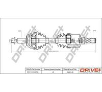 Semiasse DP2110.10.0789 Drve+ per RENAULT LAGUNA III LAGUNA III Grandtour