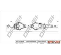 Semiasse DP2110.10.0799 Drve+ per RENAULT KANGOO BE BOP KANGOO Express