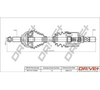 Semiasse DP2110.10.0842 Drve+ per RENAULT OPEL