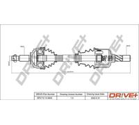 Semiasse DP2110.10.0843 Drve+ per RENAULT ESPACE IV VEL SATIS