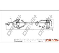 Semiasse DP2110.10.0868 Drve+ per SKODA SEAT VW