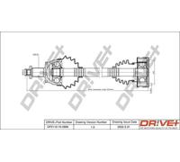 Semiasse DP2110.10.0886 Drve+ per SKODA AUDI VW SEAT