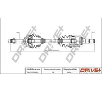 Semiasse DP2110.10.0919 Drve+ per PEUGEOT CITROËN TOYOTA