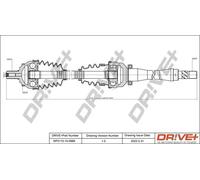 Semiasse DP2110.10.0989 Drve+ per VOLVO V70 II S60 I