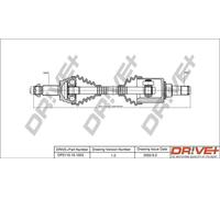 Semiasse DP2110.10.1003 Drve+ per BMW X5 X6 7