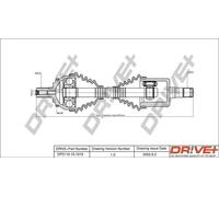 Semiasse DP2110.10.1010 Drve+ per VOLVO V70 II S60 I