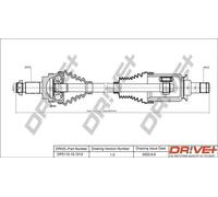 Semiasse DP2110.10.1012 Drve+ per BMW 5 5 Touring